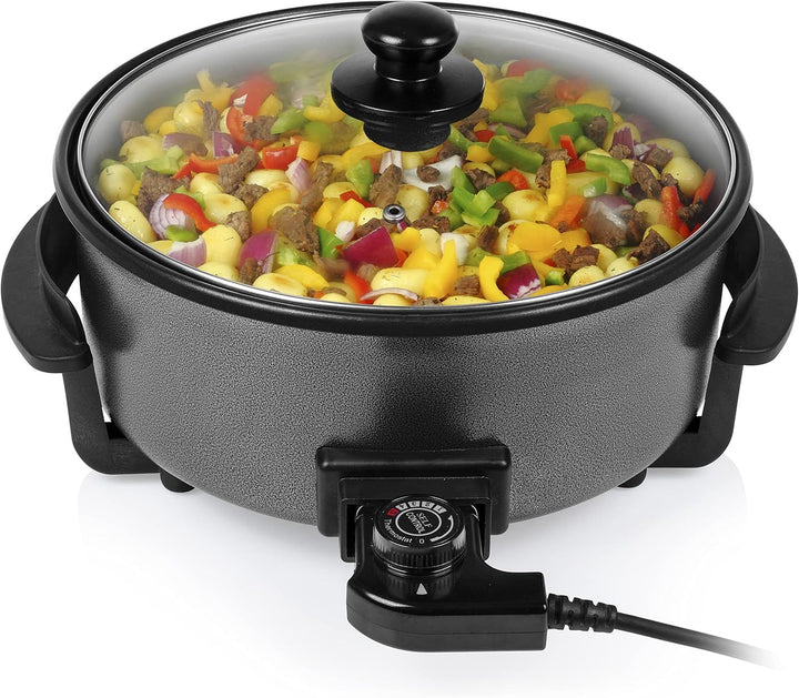 SBS Elektrisk Multifunktionel Pizza/Stegepande 32x7 cm - 5 liter - 1500 W - Løven Home