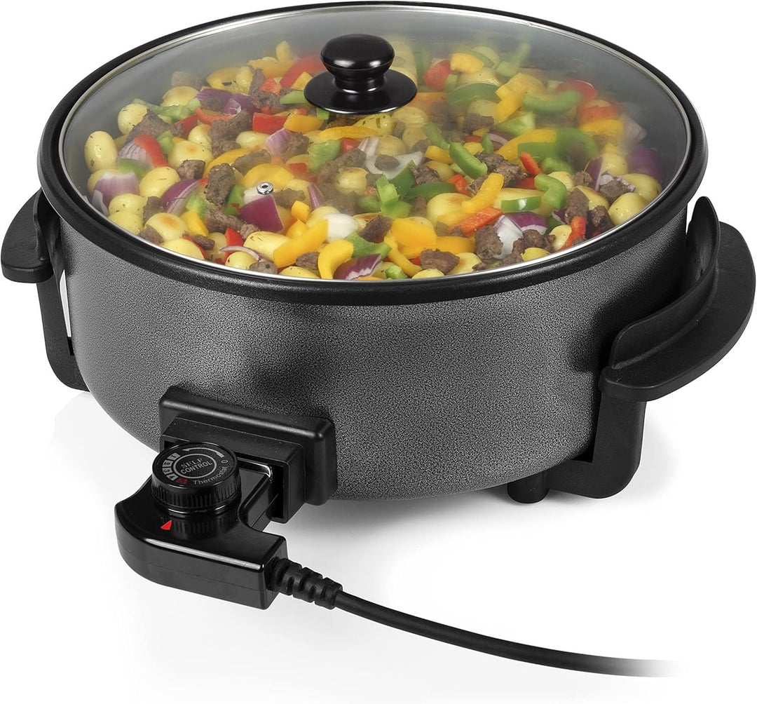 SBS Elektrisk Multifunktionel Pizza/Stegepande 32x7 cm - 5 liter - 1500 W - Løven Home