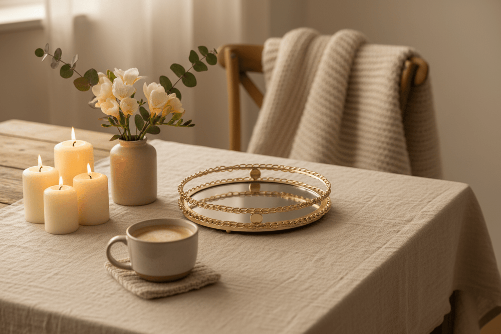 Schäfer Dekorativ bakke – guld, Ø20 cm - Løven Home