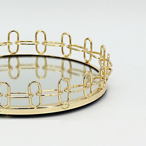 Schäfer Dava Dekorations Glasfad Guld 21 cm - Løven Home