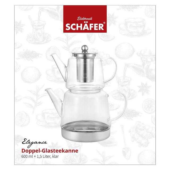 Schäfer Elegance Glastekandesæt 1,5 Liter + 600 ml - Løven Home