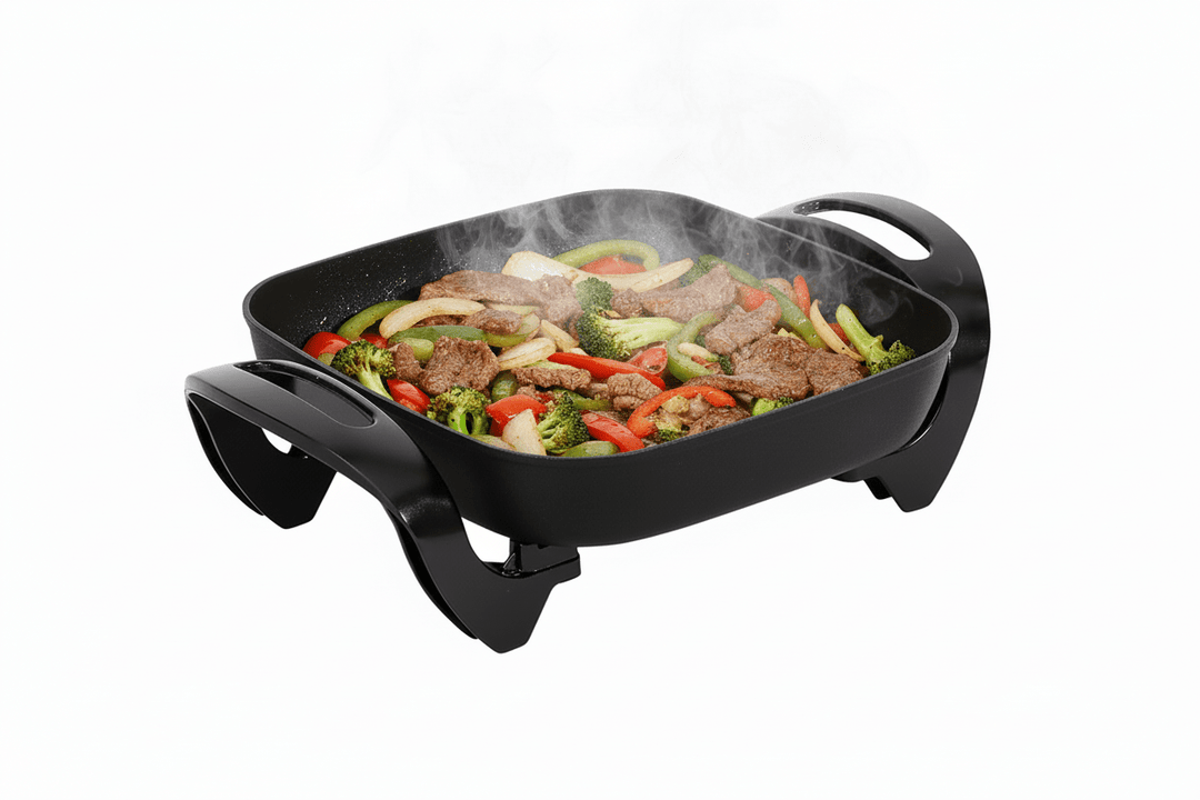 Schäfer Elektrisk Multipande Kvadratisk 30x30x6 cm - 1500W - Sort - Løven Home