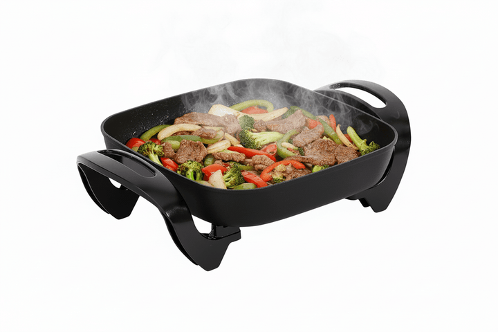 Schäfer Elektrisk Multipande Kvadratisk 30x30x6 cm - 1500W - Sort - Løven Home