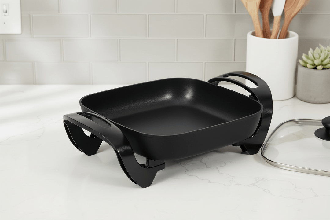 Schäfer Elektrisk Multipande Kvadratisk 30x30x6 cm - 1500W - Sort - Løven Home