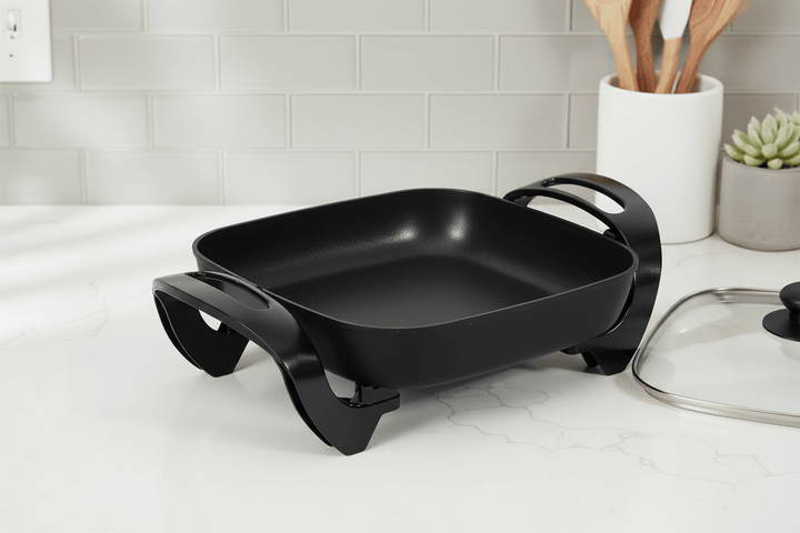 Schäfer Elektrisk Multipande Kvadratisk 30x30x6 cm - 1500W - Sort - Løven Home