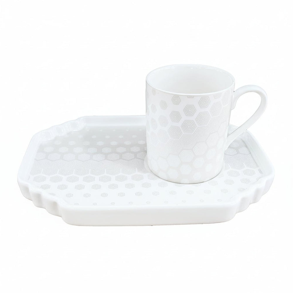 Schäfer Espressosæt 12 Dele – 100 ml - Bikagemønster - Løven Home