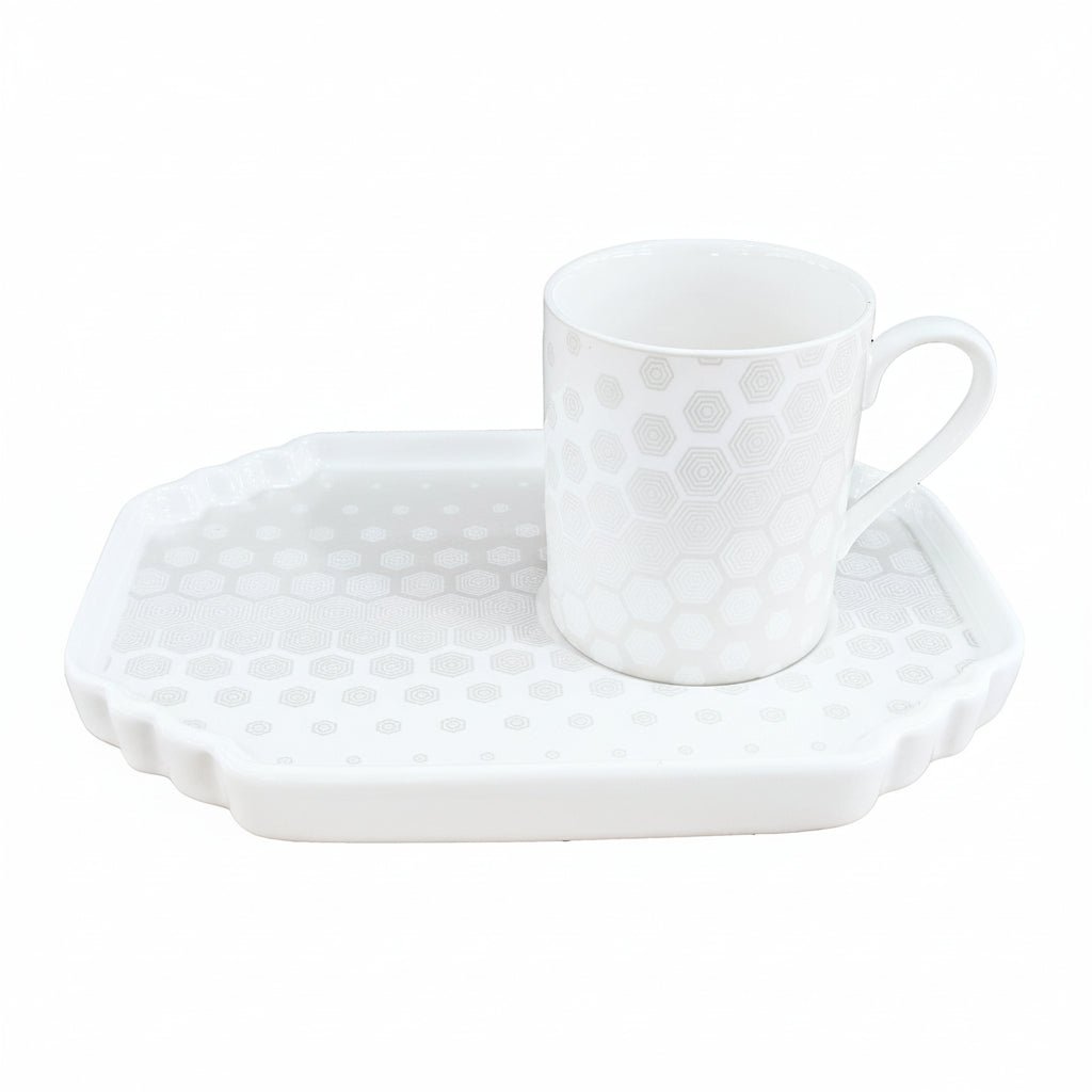 Schäfer Espressosæt 12 Dele – 100 ml - Bikagemønster - Løven Home