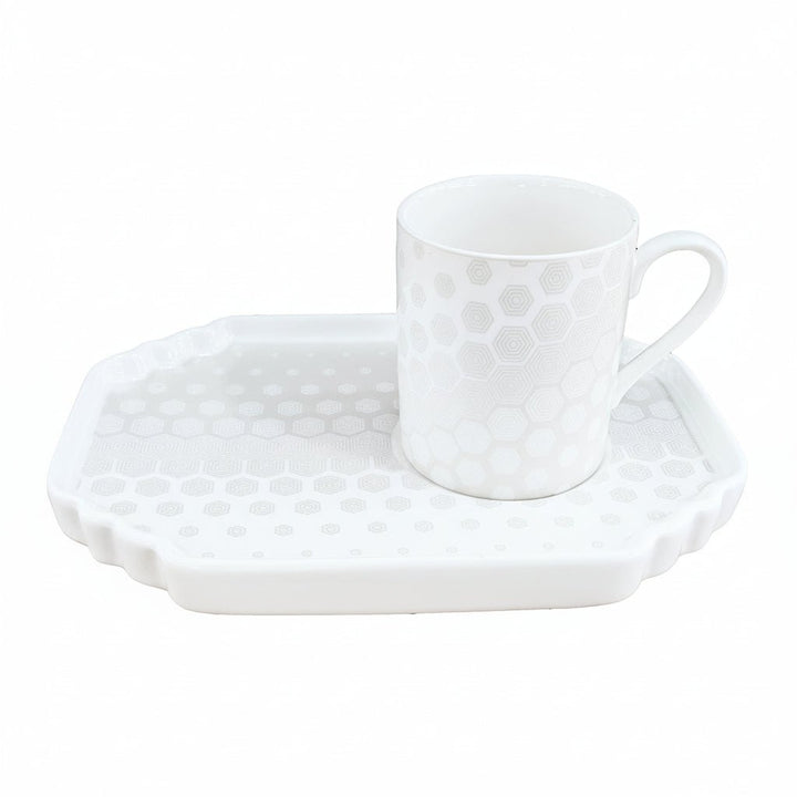 Schäfer Espressosæt 12 Dele – 100 ml - Bikagemønster - Løven Home