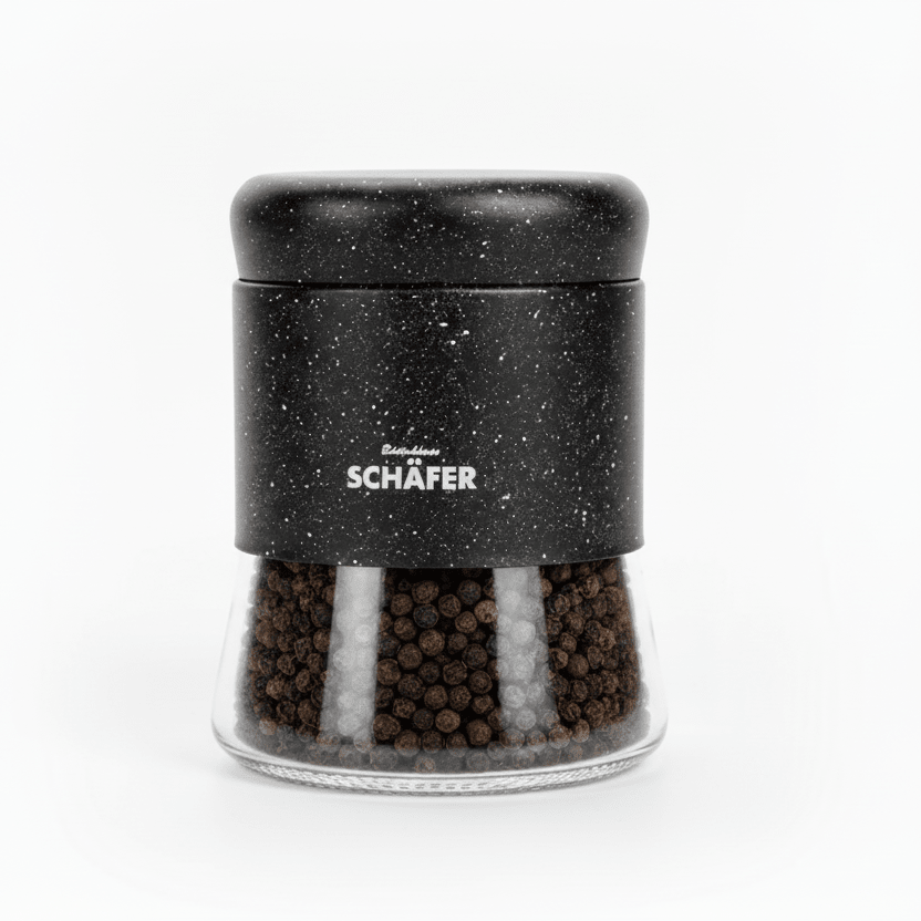 Schäfer Marble Black Madopbevaringsbeholder - 700 ml - Sort/Glas - Løven Home