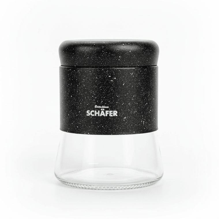 Schäfer Marble Black Madopbevaringsbeholder - 700 ml - Sort/Glas - Løven Home