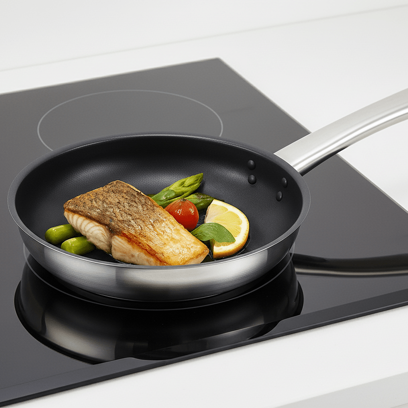 Schäfer Non - Stick Dyb Stegepande Sølv 24 cm - Radiant Silver - Løven Home