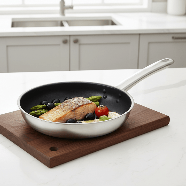 Schäfer Non - Stick Dyb Stegepande Sølv 28 cm - Radiant Silver - Løven Home