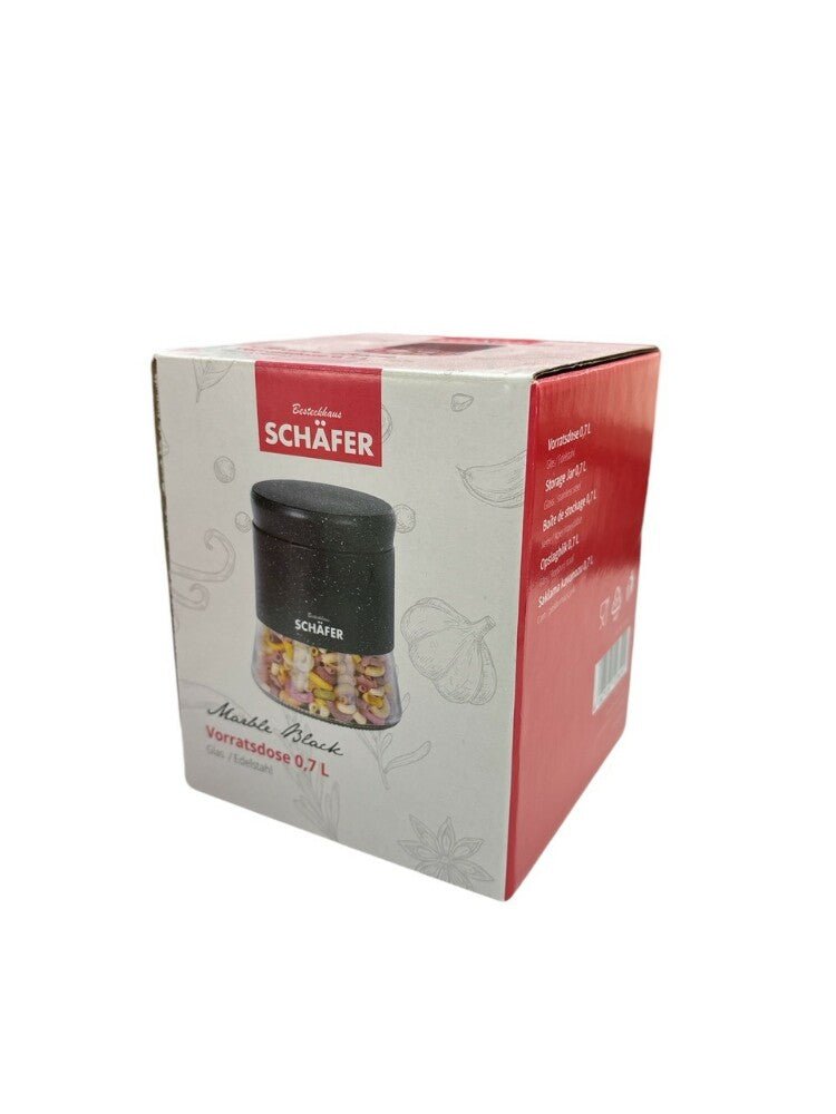 Schäfer Opbevaringsdåse 0,7L – Marble Black - Løven Home