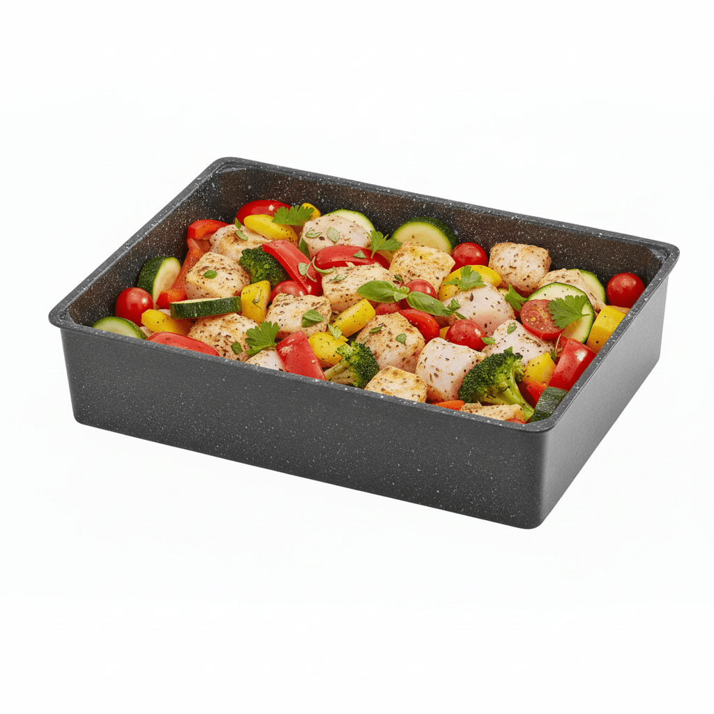 Silex Aluminium Granit Dyb Bradepande (Tepsi) Til Kontaktgrill - 37 x 24 x 8,5 cm - Løven Home