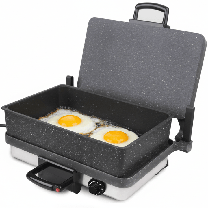 Silex Aluminium Granit Dyb Bradepande (Tepsi) Til Kontaktgrill - 37 x 24 x 8,5 cm - Løven Home