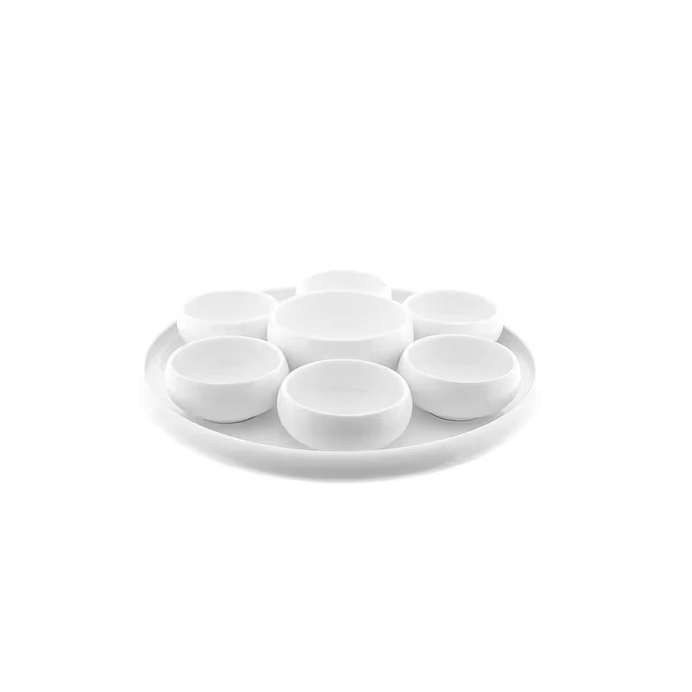 Snackskål Belicia – 8 dele sæt i porcelæn - Løven Home