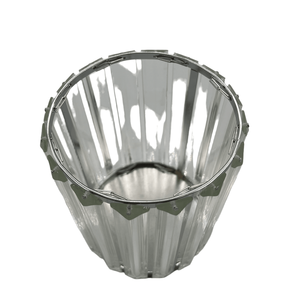 Sølv Deco Vien Rund Lysestage Stor - Løven Home