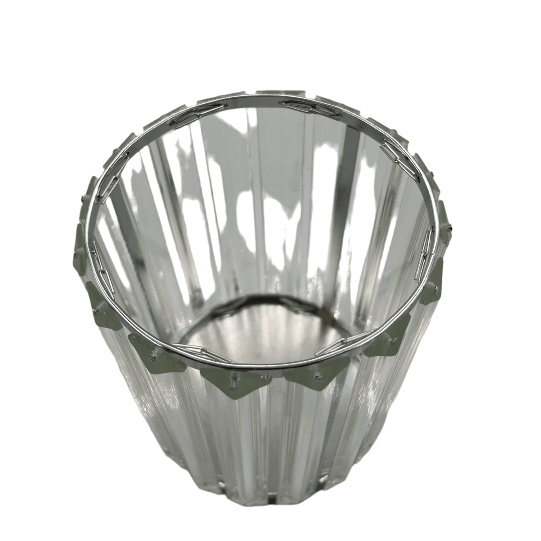 Sølv Deco Vien Rund Lysestage Stor - Løven Home