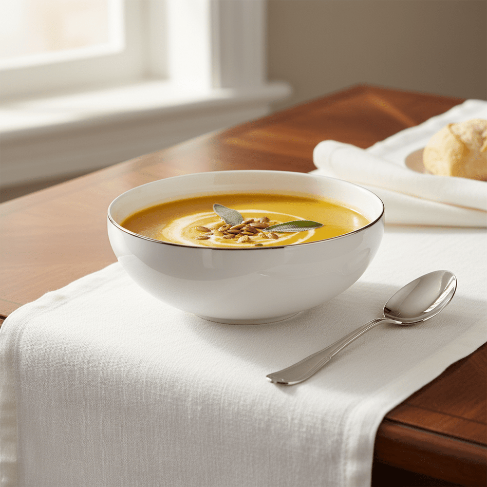 <strong>Bricard Canet</strong></br><i>Tallerkensæt</i></br>Hvid/Sølv 27 dele 6 pers. - Løven Home