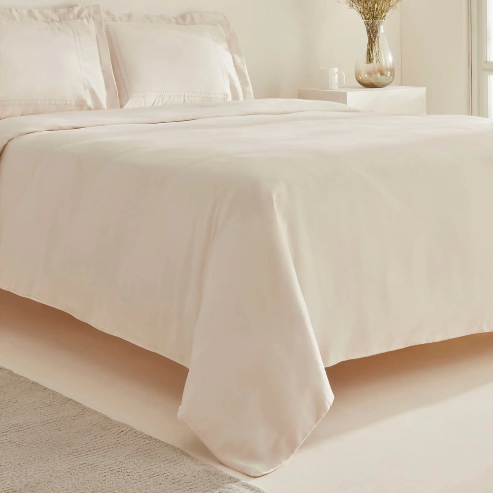 <strong>Karaca Home White Collection Felves</strong></br> <i>Sengetøjssæt</i> </br>220 × 240 cm (king size, beige, 100 % bomuld) - Løven Home
