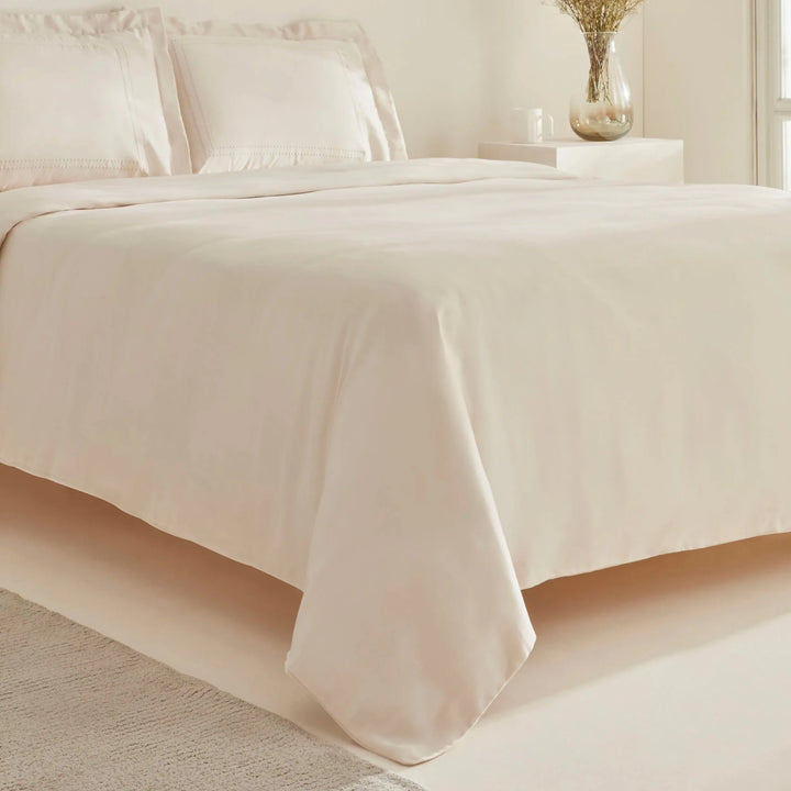 <strong>Karaca Home White Collection Felves</strong></br> <i>Sengetøjssæt</i> </br>220 × 240 cm (king size, beige, 100 % bomuld) - Løven Home