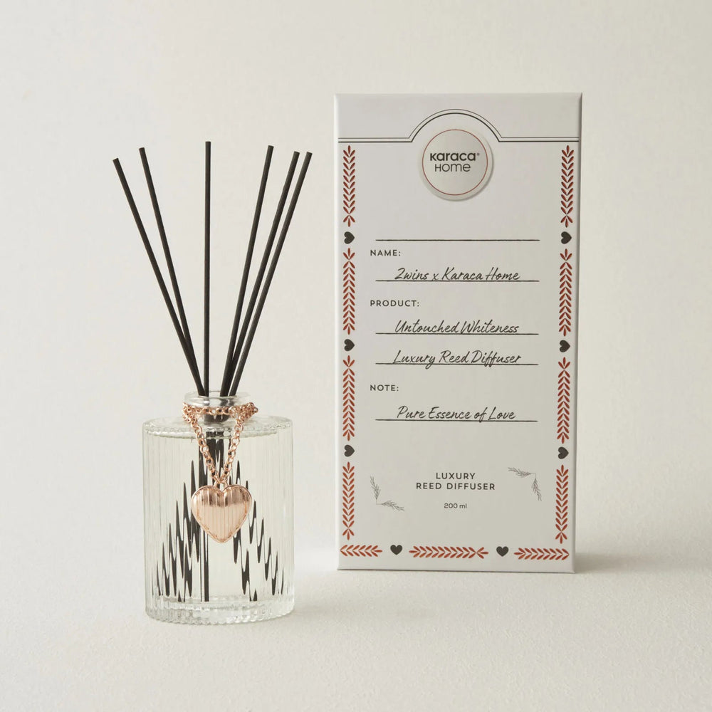 <strong>Karaca Home X 2Wins Untouched Whiteness</strong></br> <i>Duftspreder m/duftpinde</i> </br>200 ml - Løven Home