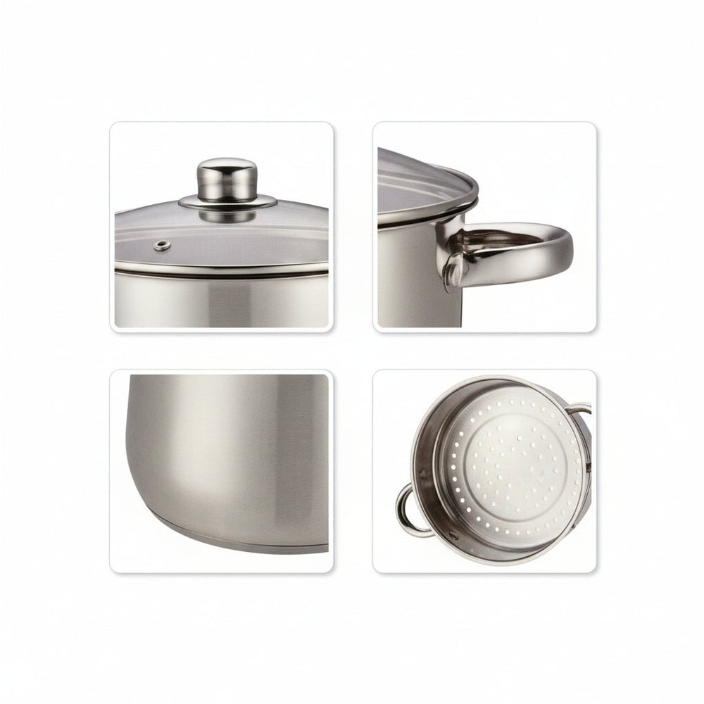 Swiss Line damp - og couscousgryde – 4 liter / 18 cm - Løven Home