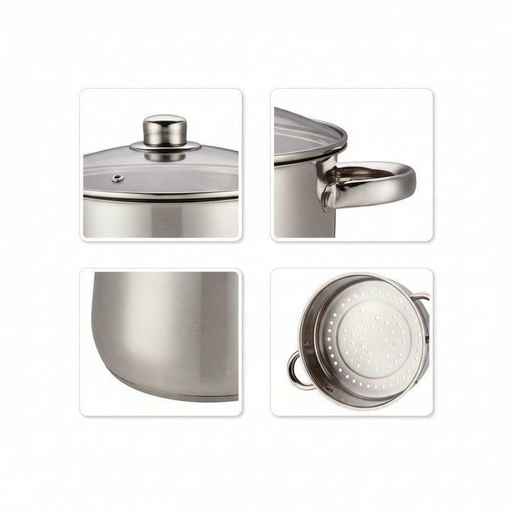 Swiss Line damp - og couscousgryde – 4 liter / 18 cm - Løven Home