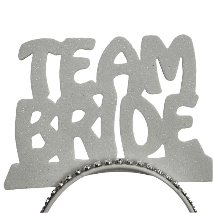 “Team Bride” Hårbøjlesæt Hennafest/Polterabend 11 stk. Hvid eller Sort - Løven Home