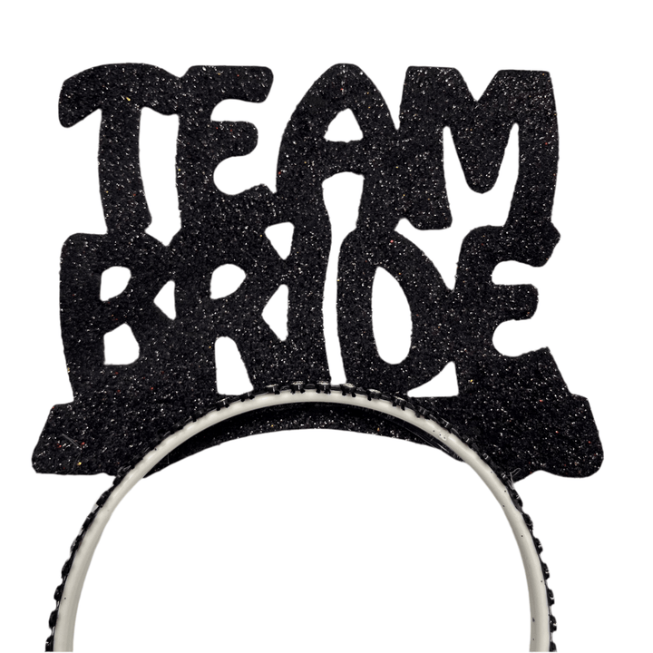 “Team Bride” Hårbøjlesæt Hennafest/Polterabend 11 stk. Hvid eller Sort - Løven Home