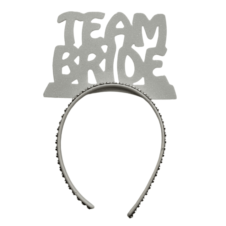 “Team Bride” Hårbøjlesæt Hennafest/Polterabend 11 stk. Hvid eller Sort - Løven Home