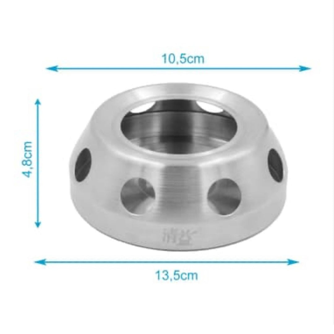 Tepottevarmer til Fyrfadslys - Rustfrit Stål - Løven Home