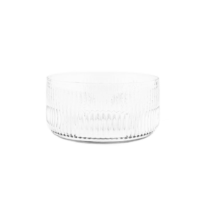 Terra Vetro Medio Glasskål med Træstativ – 24 cm - Løven Home