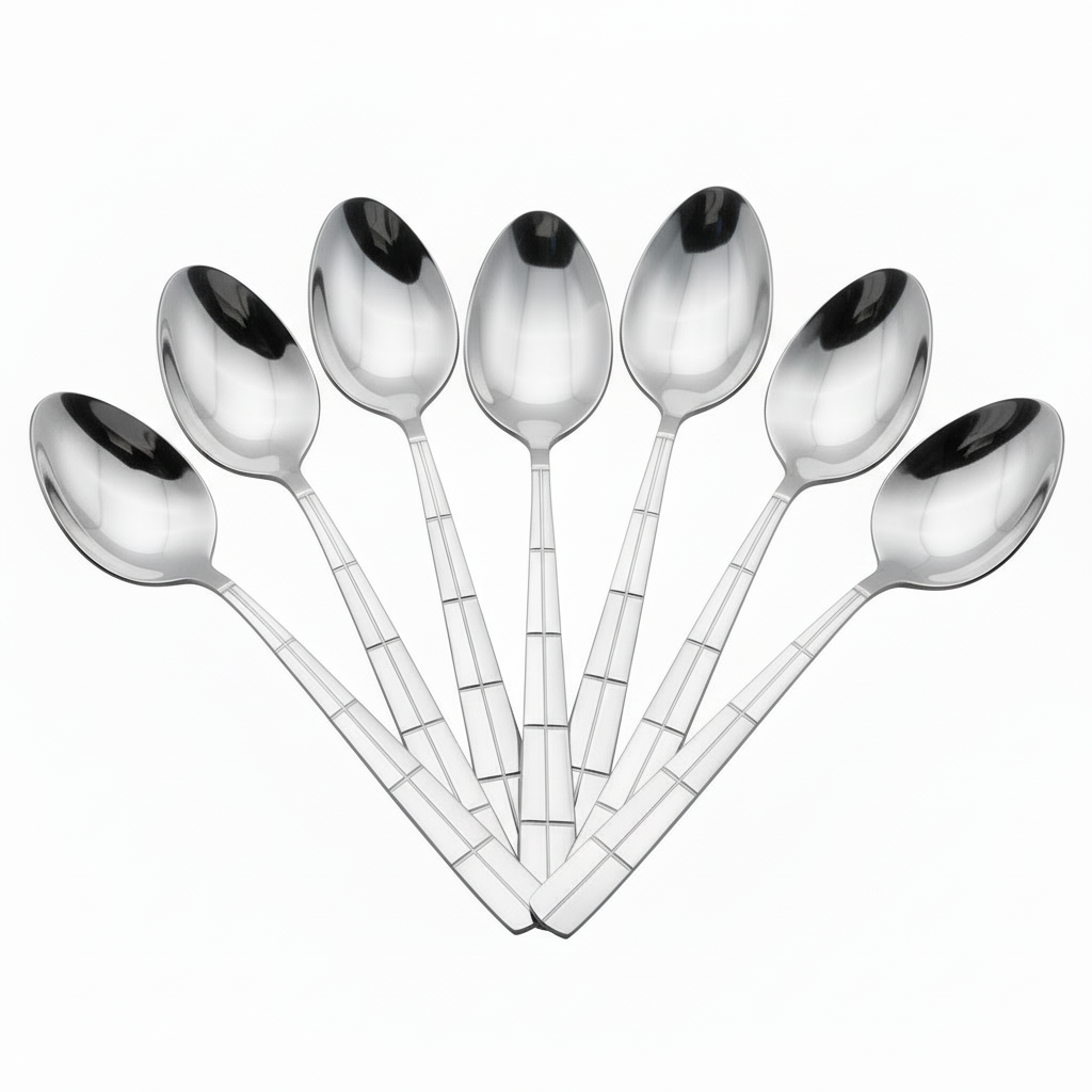 Akkaya Mønstret Teskesæt 6 stk. - Rustfrit Stål