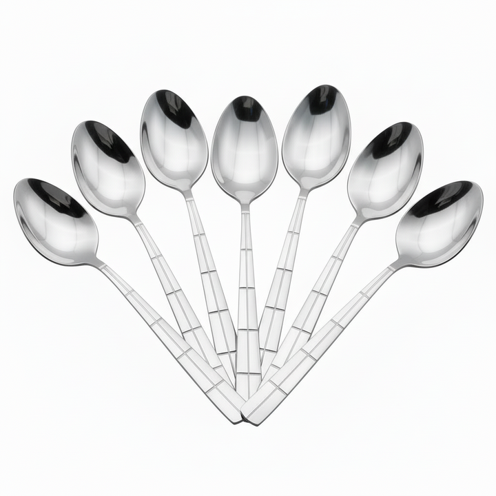 Akkaya Mønstret Teskesæt 6 stk. - Rustfrit Stål - Y021
