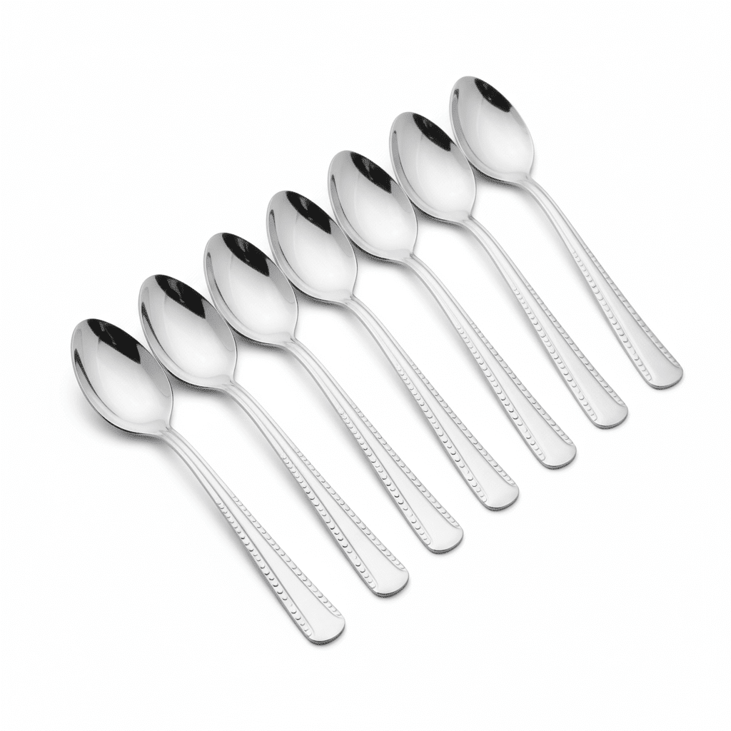 Teskesæt 6 stk. | Rustfrit Stål | Blank - Løven Home