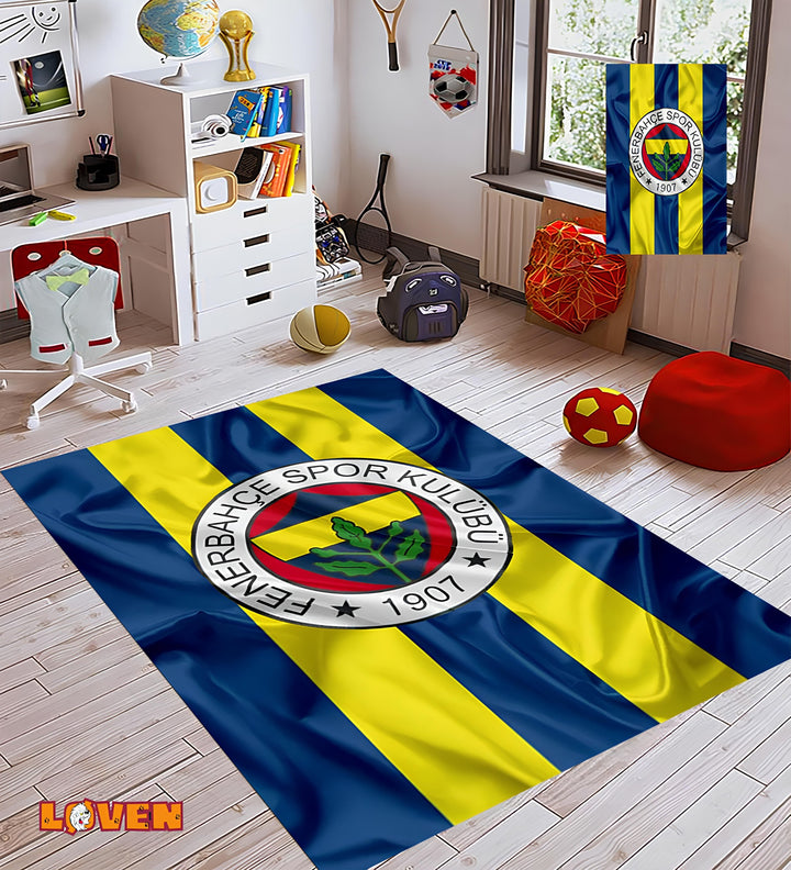Løven Vaskbart Tæppe - Fenerbahce Taraftar