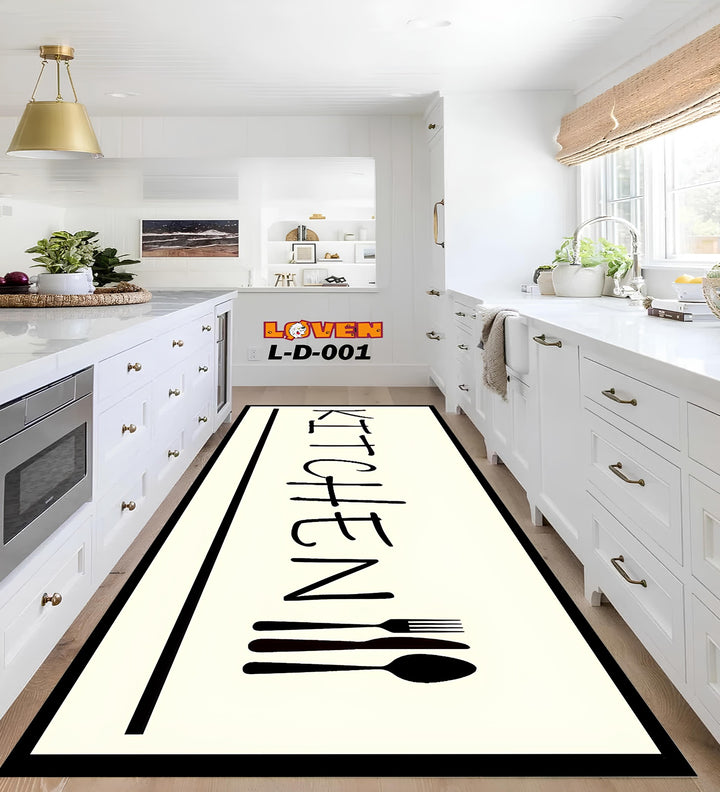 Løven Vaskbart Tæppe - Kitchen 022 Cream