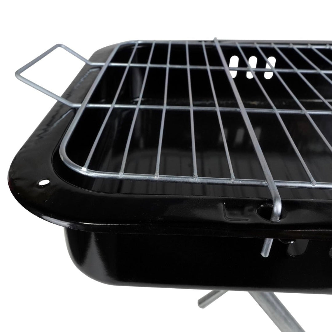 Transportabel BBQ Kulgrill 3 dele - 65x38x44 cm - Sort - Løven Home