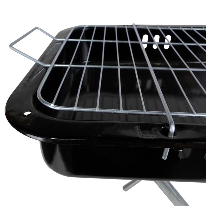Transportabel BBQ Kulgrill 3 dele - 65x38x44 cm - Sort - Løven Home