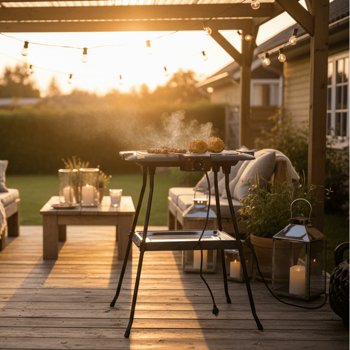 Transportabel Elektrisk Grill 87x44x57 cm - Michelino - Løven Home
