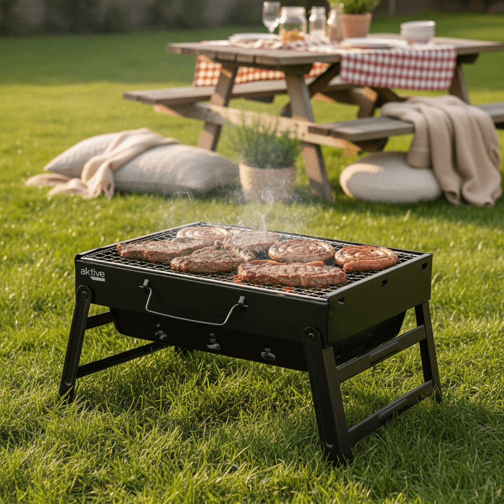 Transportabel Kulgrill 43x29 cm - Løven Home