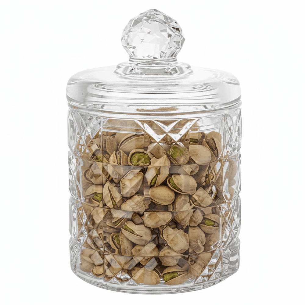 Trendmax Glasbeholder m/Låg 300 ml Diamantslebet - Løven Home