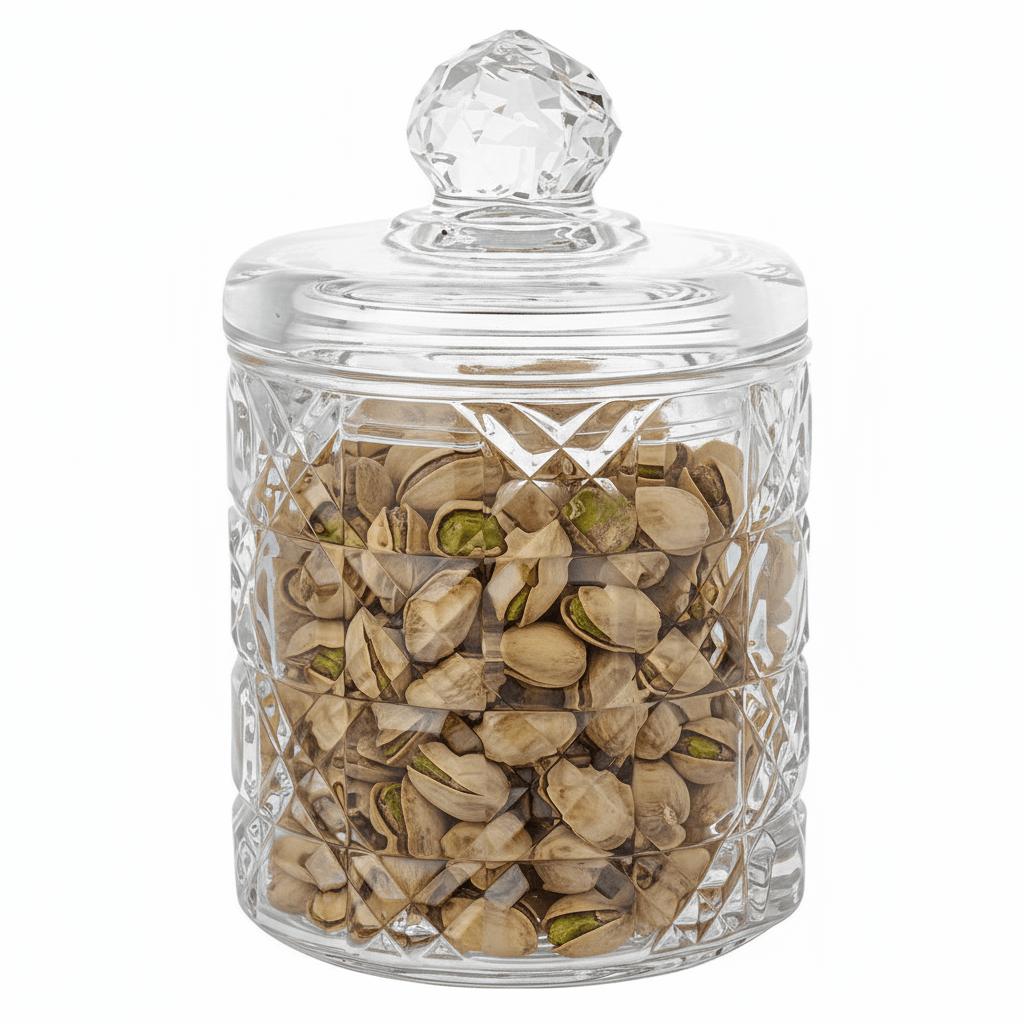 Trendmax Glasbeholder m/Låg 300 ml Diamantslebet - Løven Home