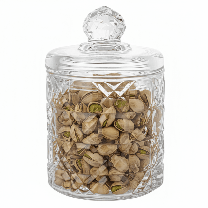 Trendmax Glasbeholder m/Låg 300 ml Diamantslebet - Løven Home