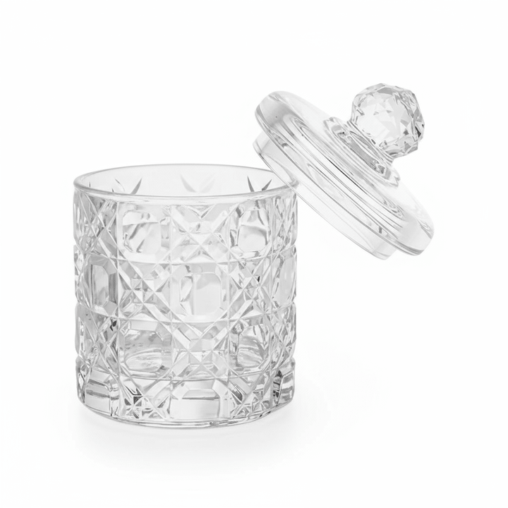 Trendmax Glasbeholder m/Låg 300 ml Diamantslebet - Løven Home