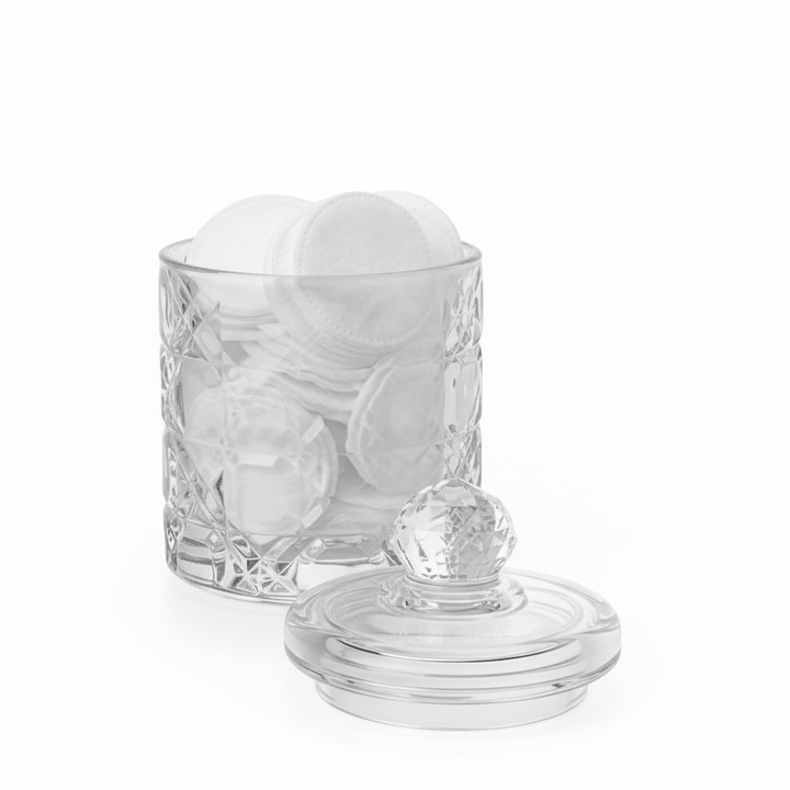 Trendmax Glasbeholder m/Låg 300 ml Diamantslebet - Løven Home