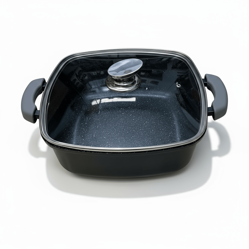 Trendmax Kvadratisk Gryde m/Glaslåg 6 Liter 24 cm - Løven Home