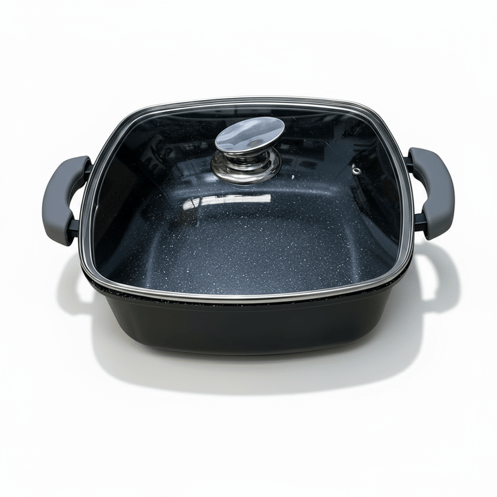 Trendmax Kvadratisk Gryde m/Glaslåg 6 Liter 24 cm - Løven Home