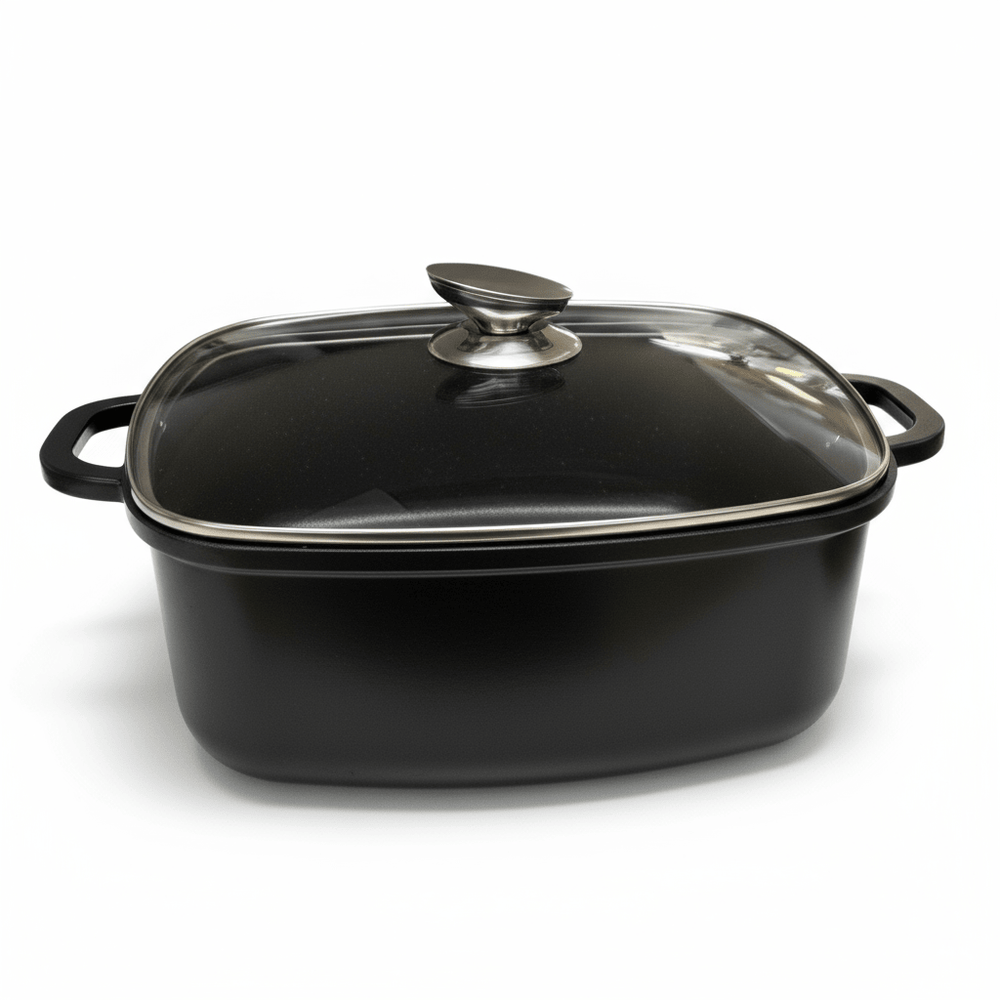 Trendmax Kvadratisk Gryde m/Glaslåg 6 Liter 24 cm - Løven Home